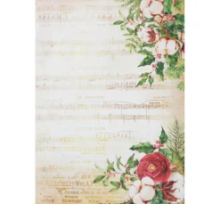 Discount Stamperia Motiv-Strohseide "Winter Symphony"