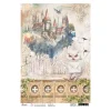 Online Ciao Bella Motiv-Strohseide "Wizard Academy - Magic Castle"