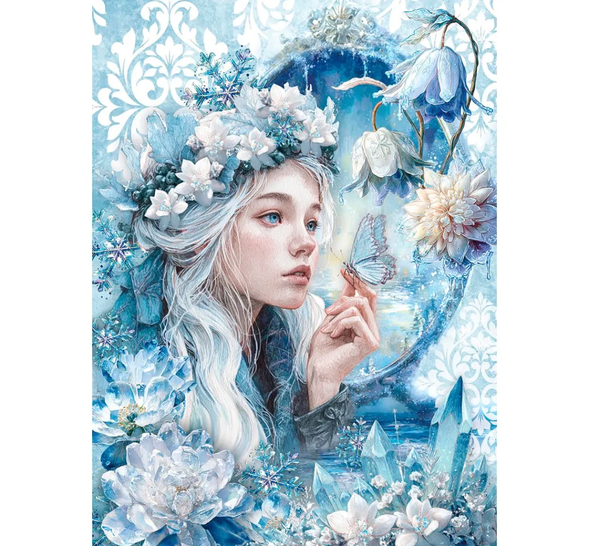 Online Ciao Bella Motiv-Strohseiden Sortiment "Frozen Land", 8er-Set