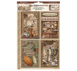 Stamperia Motiv-Strohseiden Sortiment "Coffee and Chocolate"
