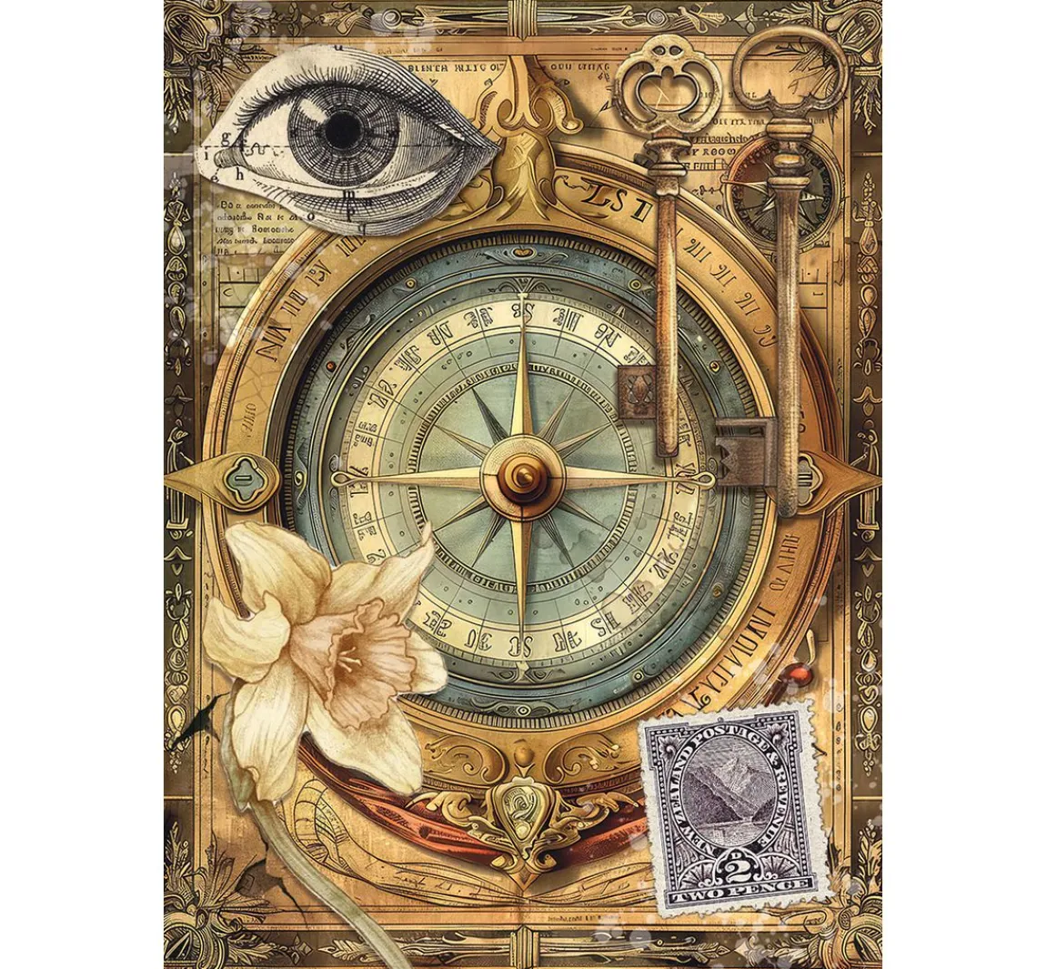 Outlet Ciao Bella Motiv-Strohseiden Sortiment "Cabinet of Curiosities", 8er-Set