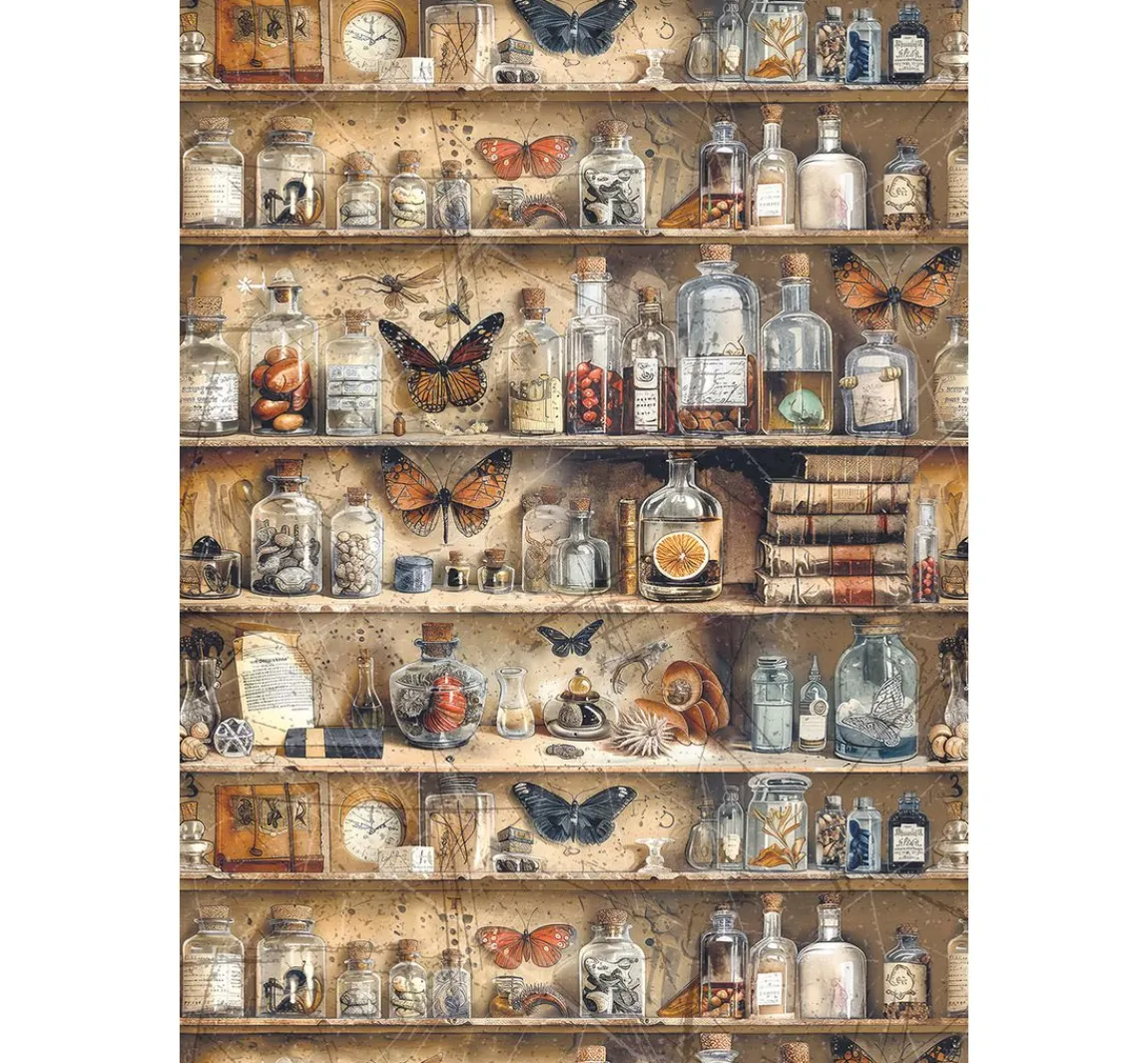 Outlet Ciao Bella Motiv-Strohseiden Sortiment "Cabinet of Curiosities", 8er-Set