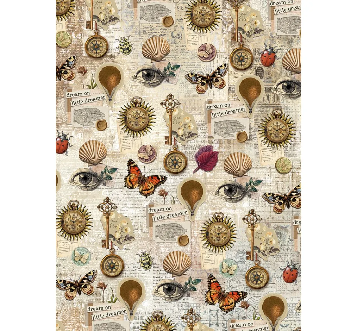 Outlet Ciao Bella Motiv-Strohseiden Sortiment "Cabinet of Curiosities", 8er-Set