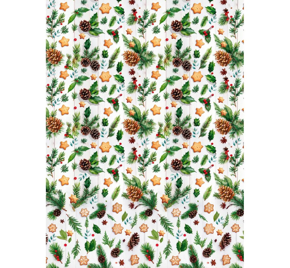 Clearance Ciao Bella Motiv-Strohseiden Sortiment "Cosy Christmas", 8er-Set