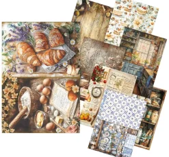 Hot Ciao Bella Motiv-Strohseiden Sortiment "Cookbook", 8er-Set