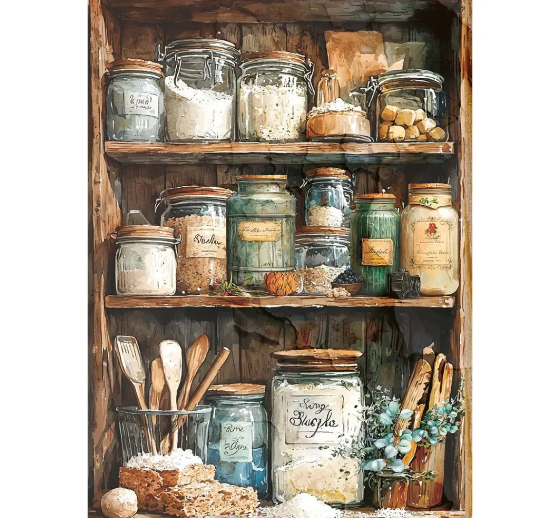 Hot Ciao Bella Motiv-Strohseiden Sortiment "Cookbook", 8er-Set