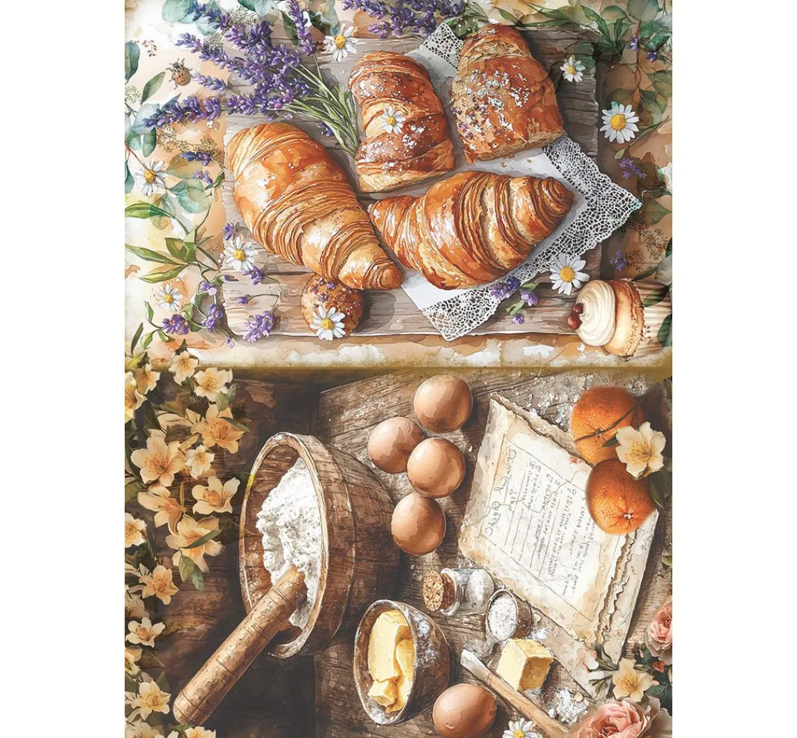 Hot Ciao Bella Motiv-Strohseiden Sortiment "Cookbook", 8er-Set
