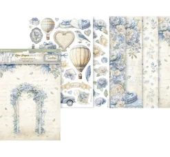 Sale Stamperia Motiv-Strohseiden Sortiment "Timeless", 6er-Set