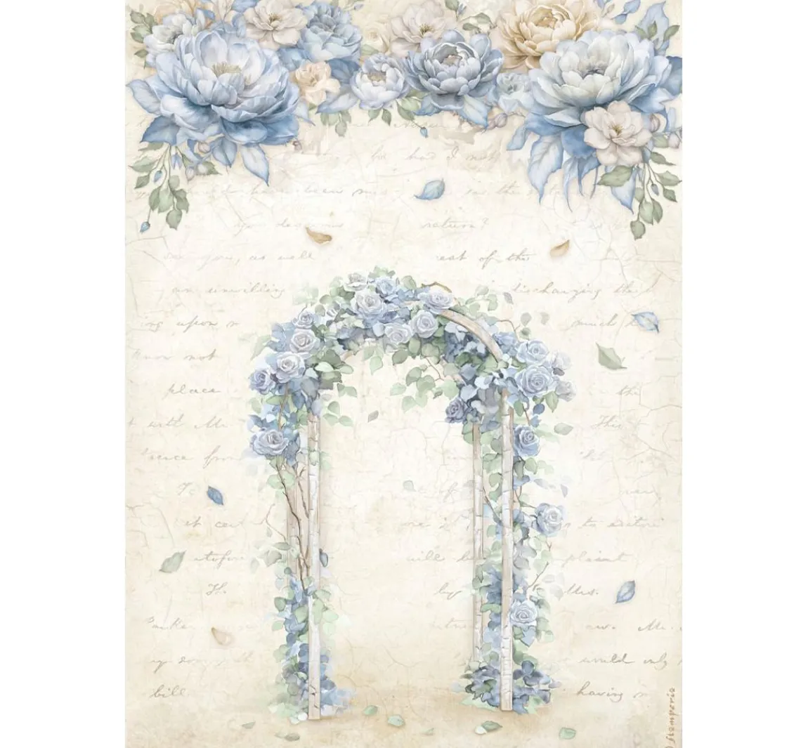Sale Stamperia Motiv-Strohseiden Sortiment "Timeless", 6er-Set