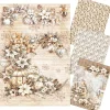 Sale Ciao Bella Motiv-Strohseiden Sortiment "Winter Season", 4er-Set