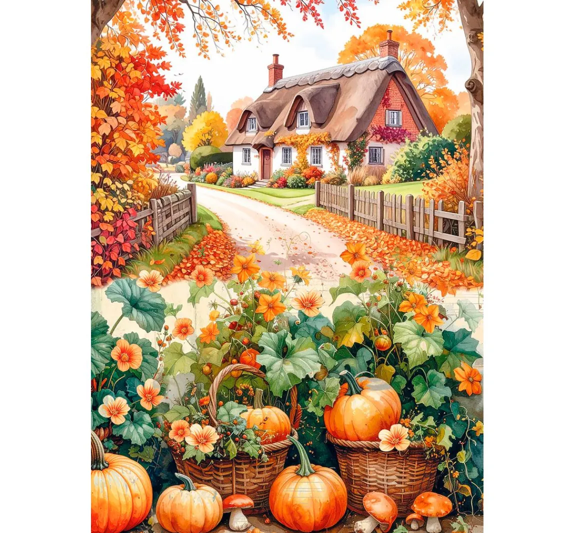 Best Ciao Bella Motiv-Strohseiden Sortiment "Hallo Herbst", 8er-Set