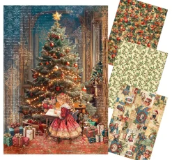 Best Ciao Bella Motiv-Strohseiden Sortiment "Toy Shop", 4er-Set