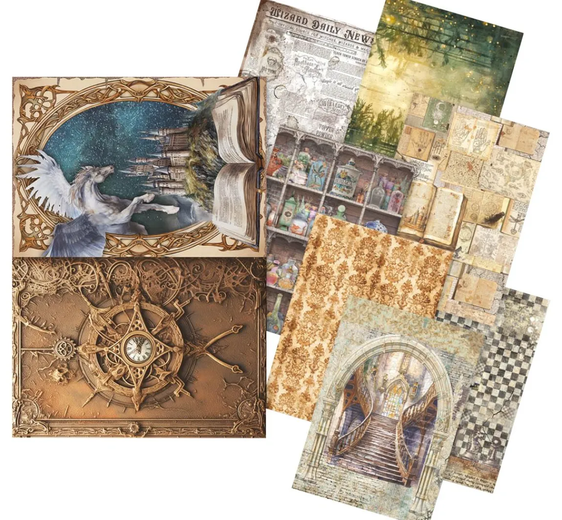 Online Ciao Bella Motiv-Strohseiden Sortiment "Wizard Academy"