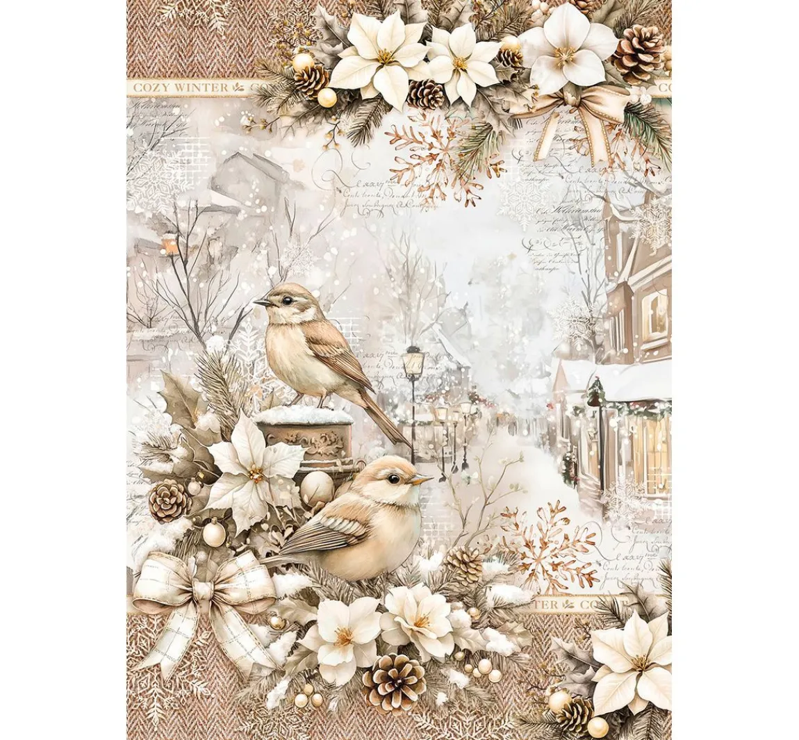 Discount Ciao Bella Motiv-Strohseiden Sortiment "Winter Season", 8er-Set
