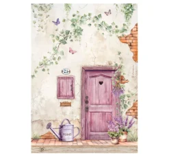 Online Stamperia Motiv-Strohseiden Sortiment "Lavender"