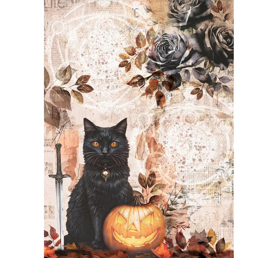 Discount Ciao Bella Motiv-Strohseiden Sortiment "Dark Akademia", 8er-Set