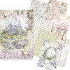 Hot Ciao Bella Motiv-Strohseiden Sortiment "Secret Garden", 8er-Set