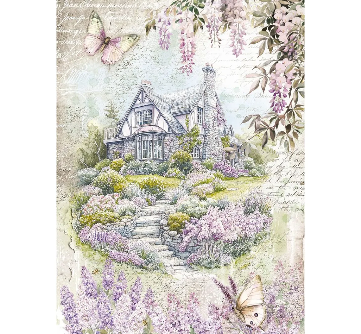 Hot Ciao Bella Motiv-Strohseiden Sortiment "Secret Garden", 8er-Set
