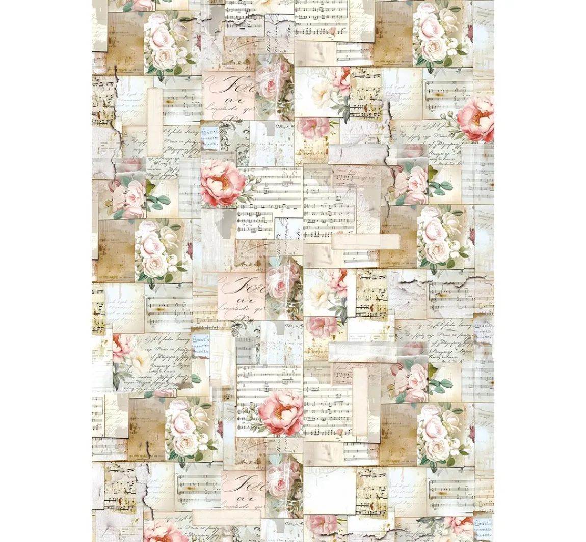 Hot Ciao Bella Motiv-Strohseiden Sortiment "Secret Garden", 8er-Set