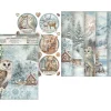 Discount Stamperia Motiv-Strohseiden Sortiment "The Owl's House"
