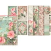 Online Stamperia Motiv-Strohseiden Sortiment "House of Roses", 6er-Set