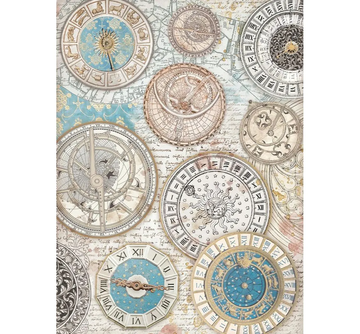 Hot Stamperia Motiv-Strohseiden Sortiment "Venice City of Art", 6er-Set