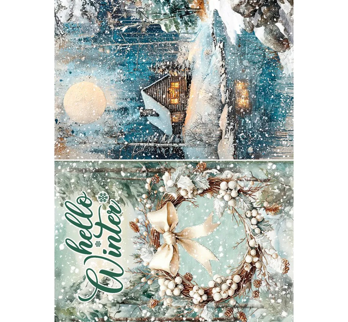 New Ciao Bella Motiv-Strohseiden Sortiment "Forest Tales", 8er-Set