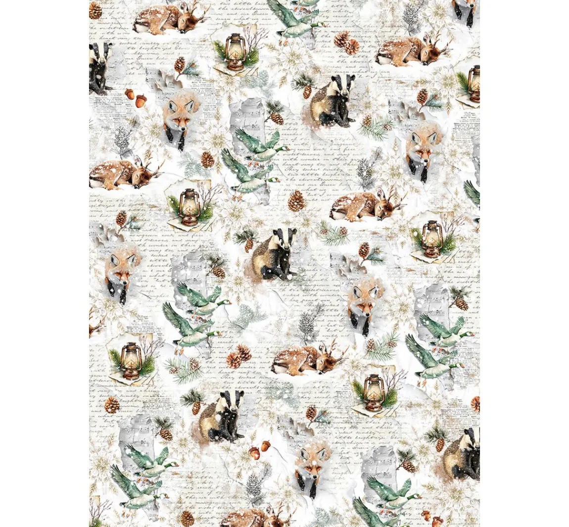 New Ciao Bella Motiv-Strohseiden Sortiment "Forest Tales", 8er-Set