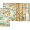 Outlet Stamperia Motiv-Strohseiden Sortiment "Around the World", 6er-Set