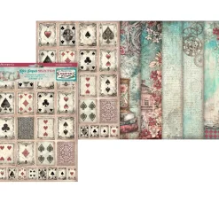 Outlet Stamperia Motiv-Strohseiden Sortiment "Master of Magic"