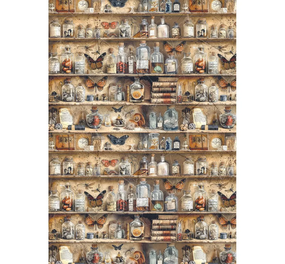 Discount Ciao Bella Motiv-Strohseiden-Sortiment "Cabinet of Curiosities", 4er-Set