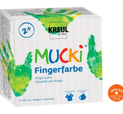 Online Kreul Kinder MUCKI Fingerfarbe, 4er-Set, à 150 ml