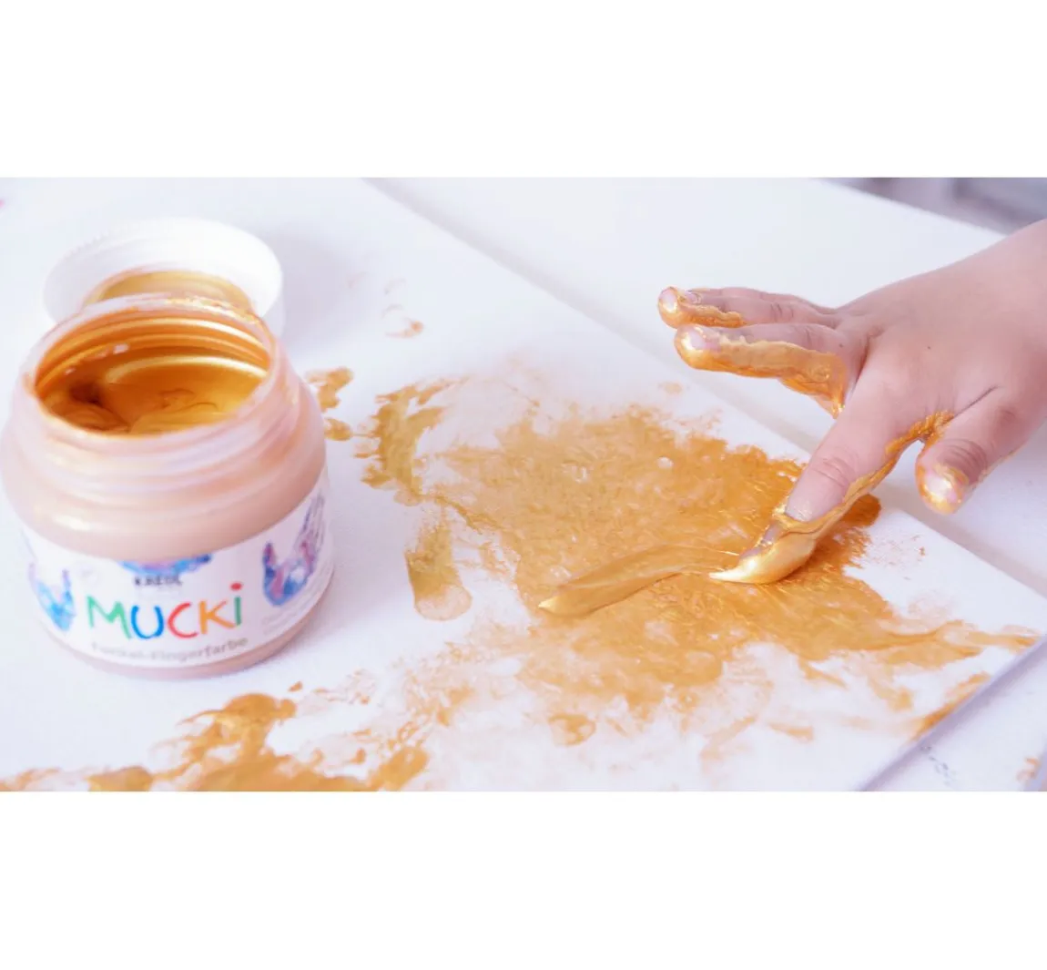 Online Kreul Kinder MUCKI Funkel-Fingerfarbe