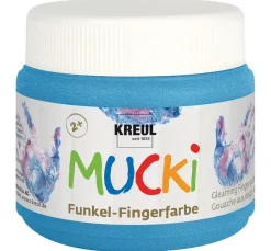 Hot Kreul Kinder MUCKI Funkel-Fingerfarbe, 4er-Set