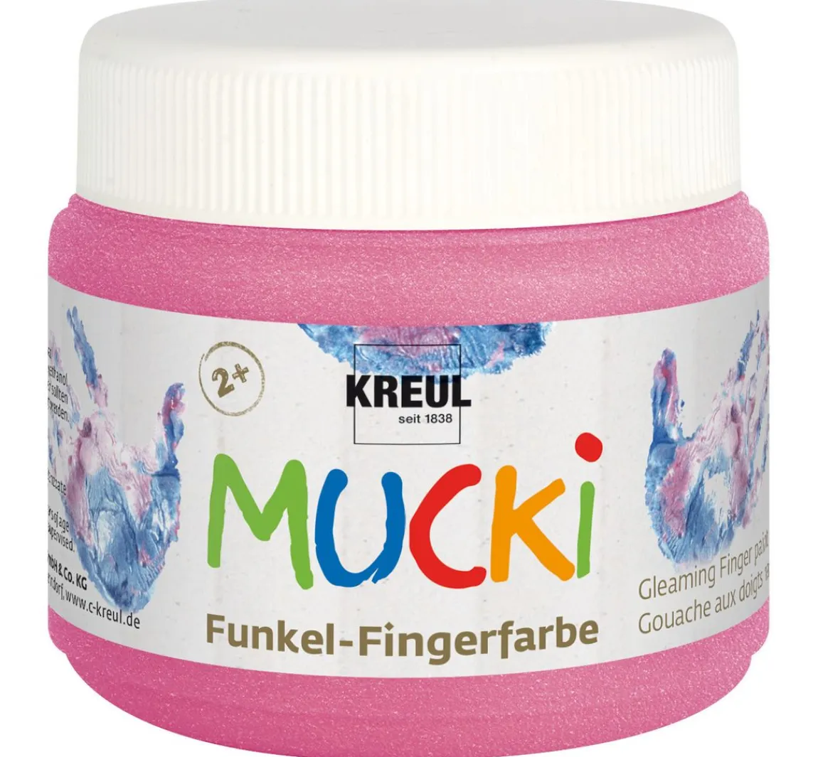 Hot Kreul Kinder MUCKI Funkel-Fingerfarbe, 6er-Set