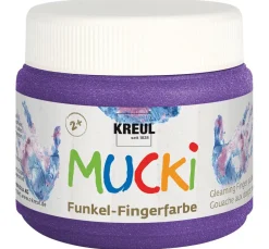 Hot Kreul Kinder MUCKI Funkel-Fingerfarbe, 6er-Set