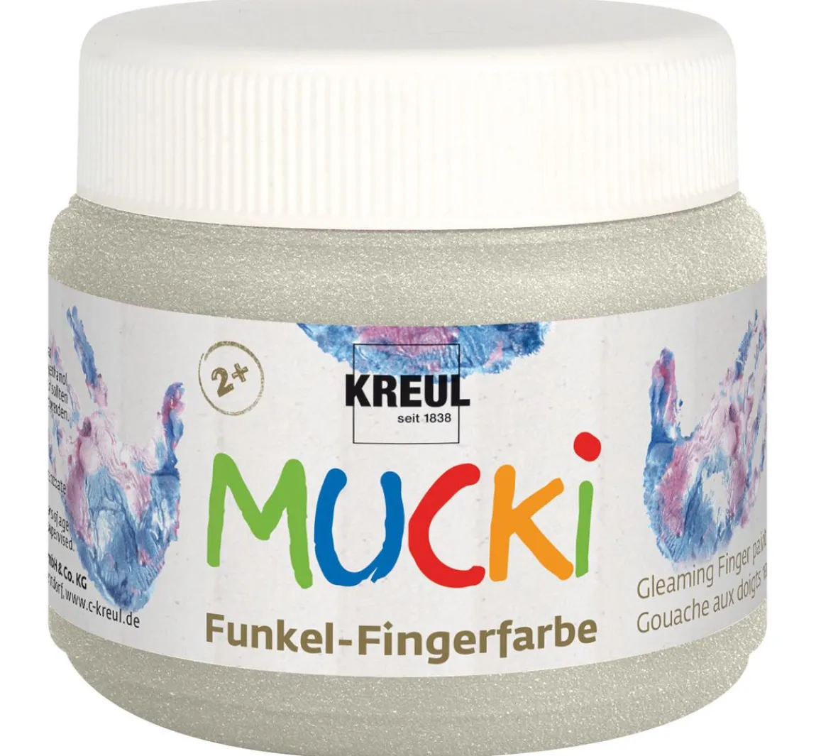 Hot Kreul Kinder MUCKI Funkel-Fingerfarbe, 6er-Set