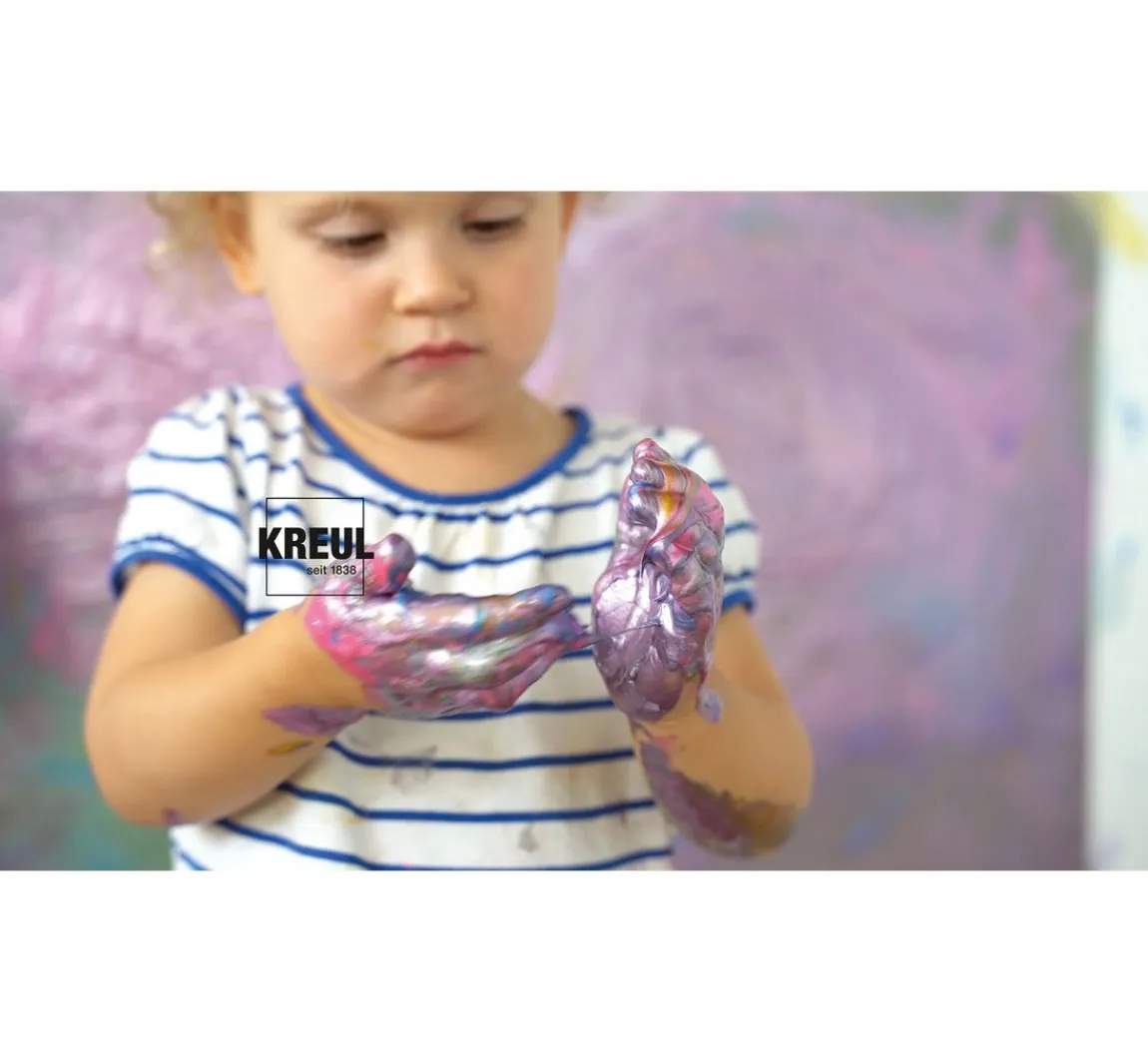 Hot Kreul Kinder MUCKI Funkel-Fingerfarbe, 6er-Set