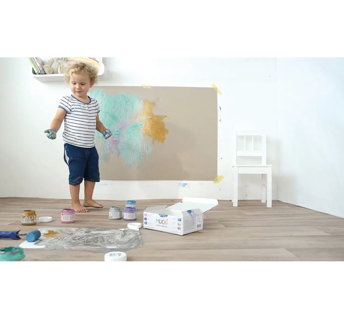 Hot Kreul Kinder MUCKI Funkel-Fingerfarbe, 6er-Set
