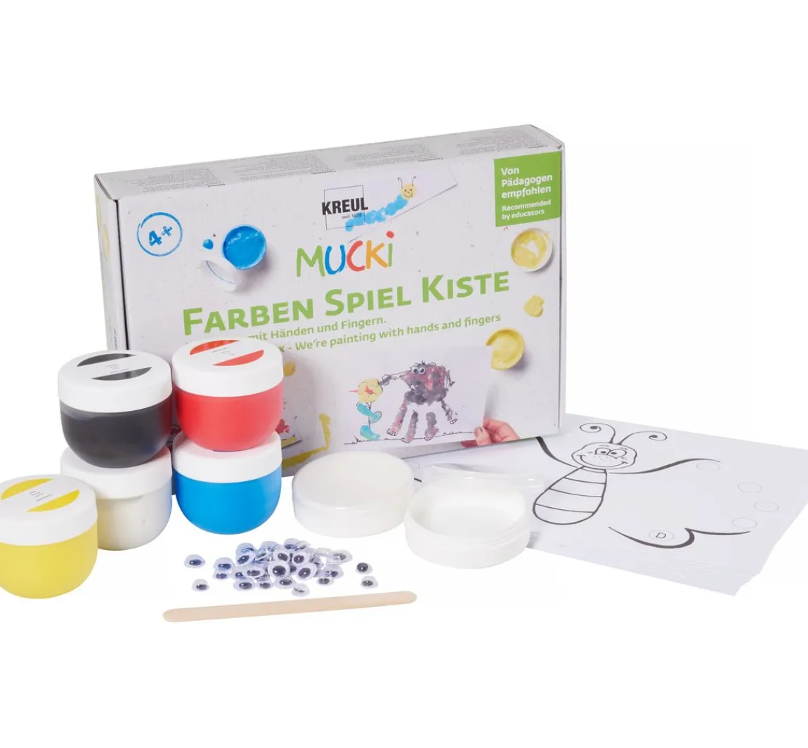 Outlet Kreul Kinder MUCKI Set "Wir malen mit Händen und Fingern"