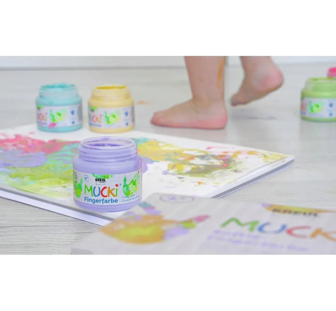 Sale Kreul Kinder MUCKI Softie-Fingerfarbe, 6er-Set