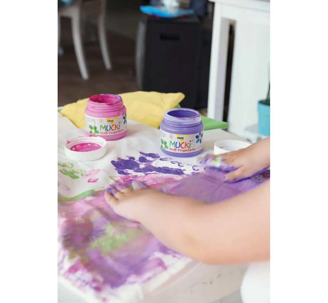 Online Kreul Kinder MUCKI Stoff-Fingerfarbe, 150 ml