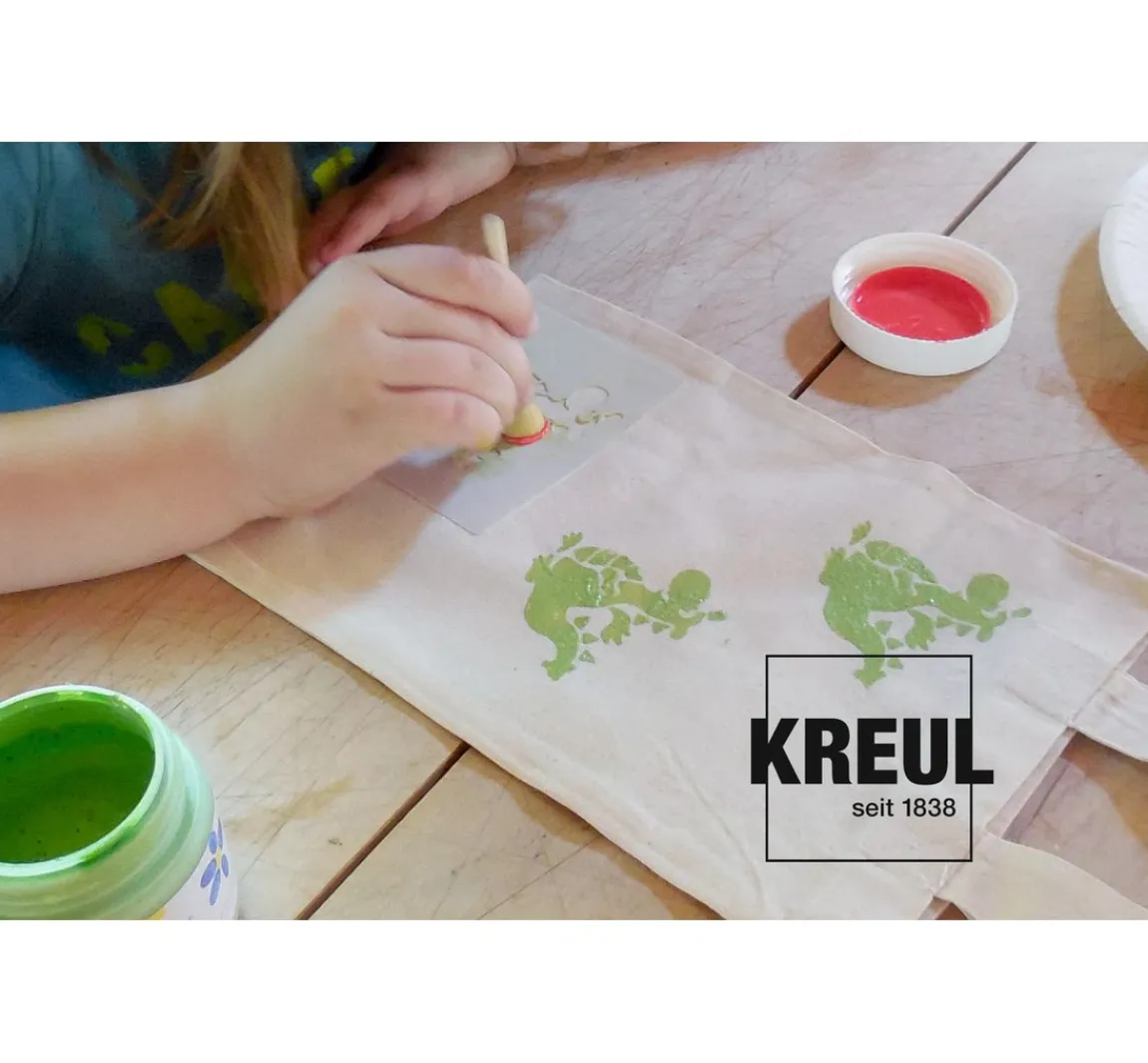Discount Kreul Kinder MUCKI Stoff-Fingerfarbe, 4er-Set