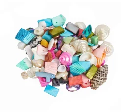Hot Zauberperle Muschelperlen, bunter Mix, 100 g
