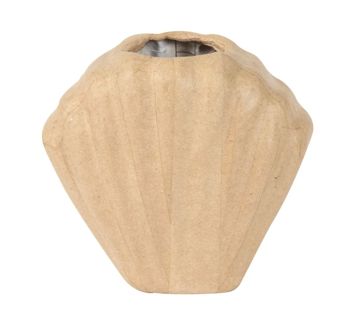 Discount décopatch Muschelvase, Pappmaché, wasserdicht