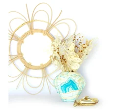 Discount décopatch Muschelvase, Pappmaché, wasserdicht