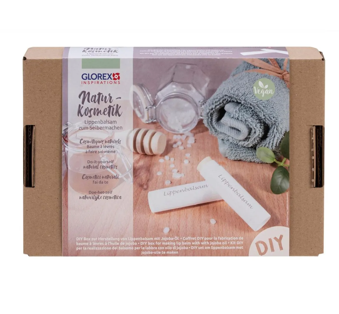 Outlet GLOREX Naturkosmetik Komplett-Set "Lippenbalsam mit Jojoba-Öl"