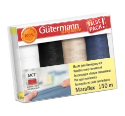 Clearance Gütermann creativ Nähfaden-Set Maraflex, 4 Spulen