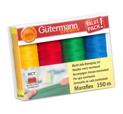 Clearance Gütermann creativ Nähfaden-Set Maraflex, 4 Spulen