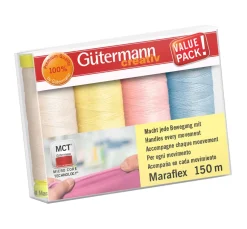 Clearance Gütermann creativ Nähfaden-Set Maraflex, 4 Spulen